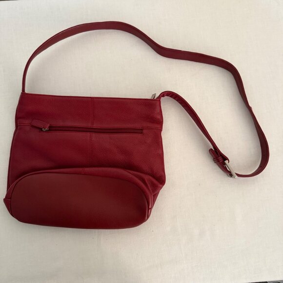 Stone and Co Leather Crossbody Bag Burgundy Adjustable Strap Y2K Era - Picture 7 of 16